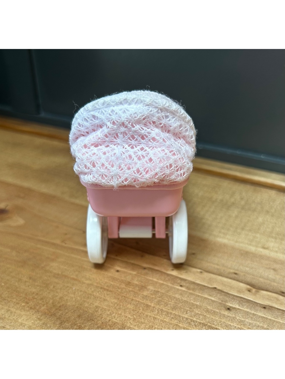 Mattel Barbie 1998 Kelly Doll Tiny Steps Pink Baby Buggy Carriage Stroller - Picture 6 of 6